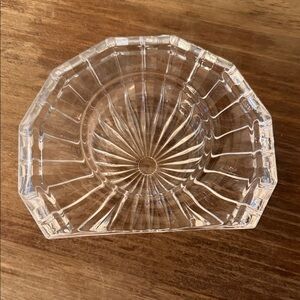 Vintage Clear Glass Candle Hlder